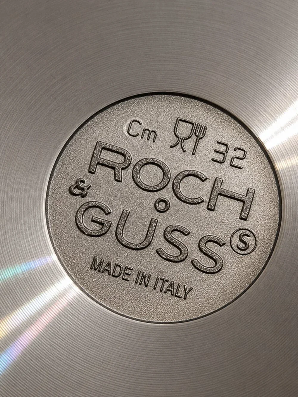 Roch Guss Grand Chef Crepe Griddle Pan Made in Italy Large Size 13.5